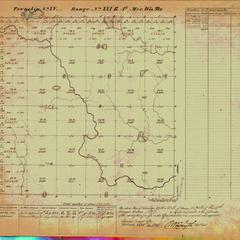 [Public Land Survey System map: Wisconsin Township 15 North, Range 21 East]