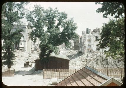 War rubble in Frankfurt