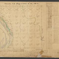 [Public Land Survey System map: Wisconsin Township 01 North, Range 02 West]