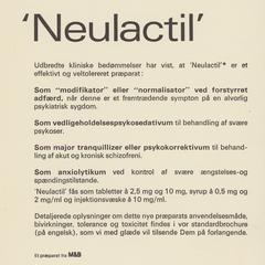 Neulactil advertisement