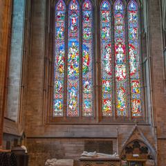 Hereford Cathedral interior northwest transept north window