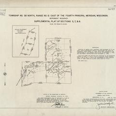 [Public Land Survey System map: Wisconsin Township 38 North, Range 12 East]