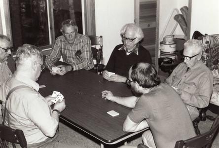 Playing cards in the Juday House of Trout Lake Station