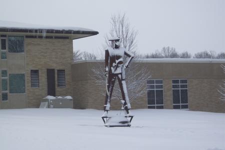 Marauder in winter, University of Wisconsin--Marshfield/Wood County, 2014