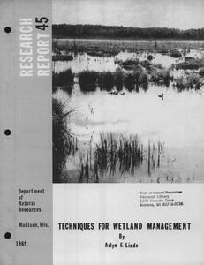 Techniques for wetland management