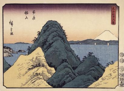Mt. Nokogiri in Awa Province, no. 1 from the series Thirty-six Views of Mt. Fuji