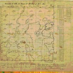 [Public Land Survey System map: Wisconsin Township 46 North, Range 14 West]