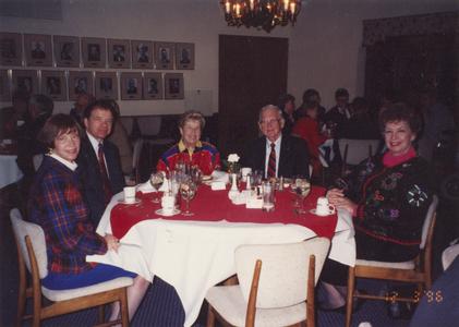 University Council members at a dinner