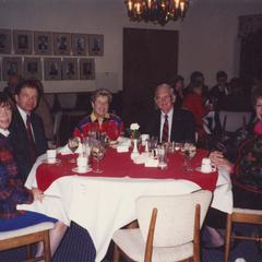 University Council members at a dinner