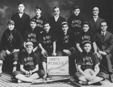 Kirst's Rexalls City Champions baseball team 1915