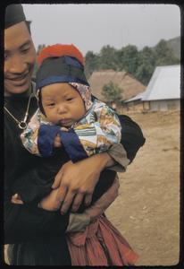 Hmong (Meo) father and baby