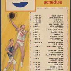 Men's basketball schedule, 1967-68