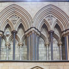 Worcester Cathedral interior choir triforium