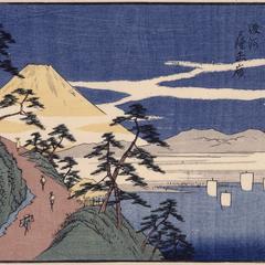Satta Pass in Suruga Province, no. 16 from the series Thirty-six Views of Mt. Fuji