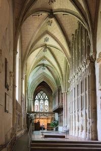 St Albans Cathedral interior north presbytery aisle