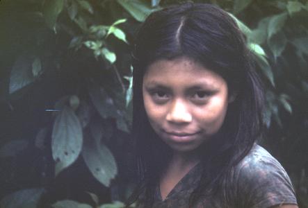 Guatuso girl, whom we met in the woods