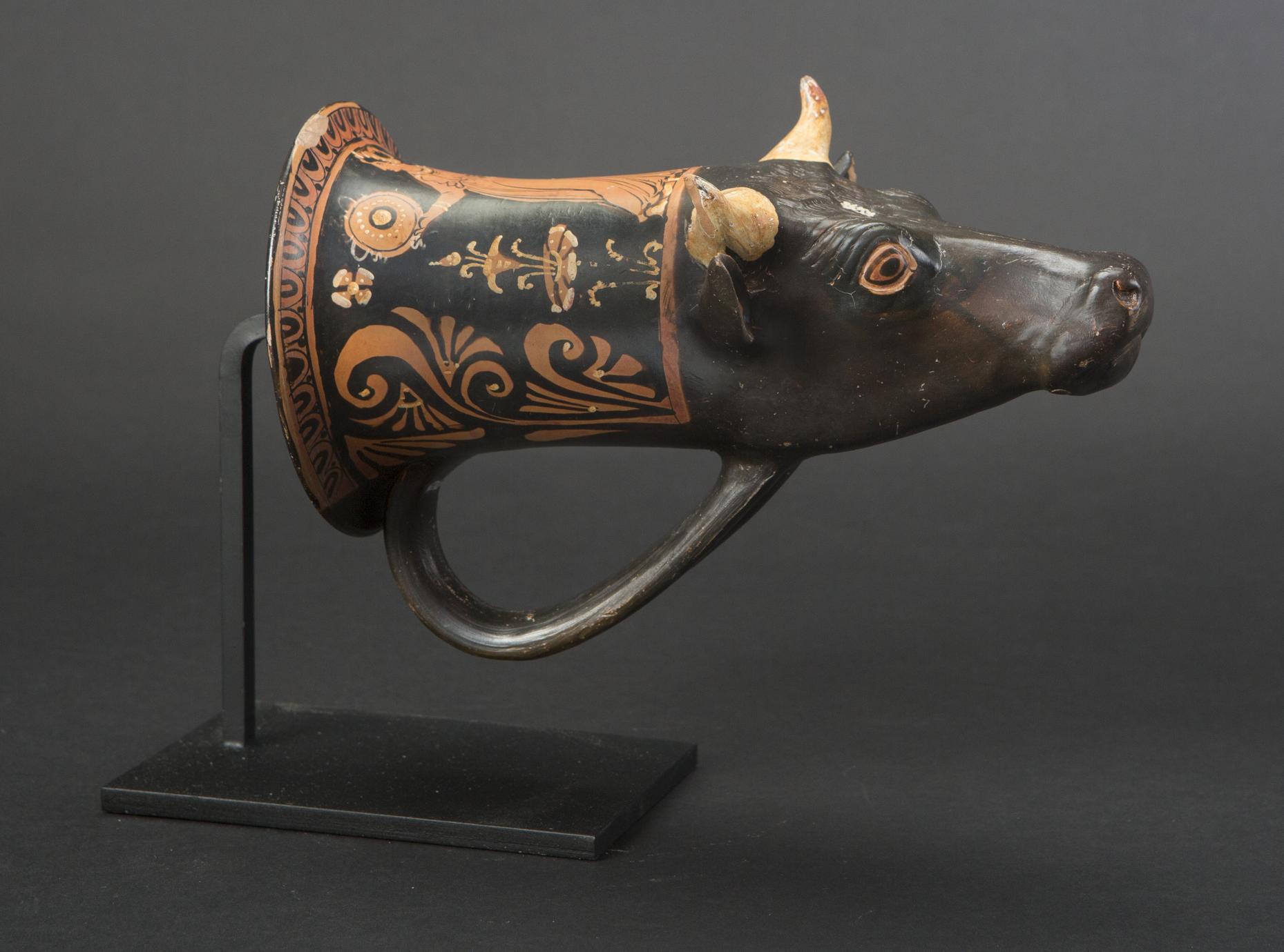 Drinking Vessel (Rhyton) in the Shape of a Bull Head (1 of 2)