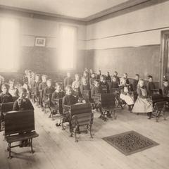 River Falls Normal School primary room with students