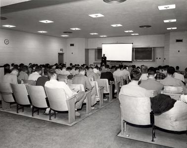 Lecture in Commerce building
