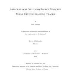 Astrophysical Neutrino Source Searches Using IceCube Starting Tracks