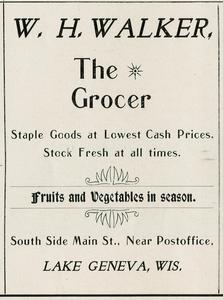 H. W. Walker, the grocer