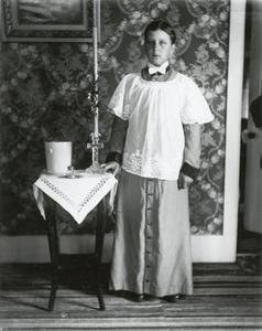 Boy in religious outfit