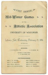 Program for first Mid-Winter Games, 1894