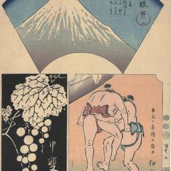 Suruga, Kai, and Izu, no. 5 from the series Harimaze Pictures of the Provinces