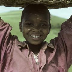 People of South Africa : boy with basket