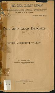 Zinc and lead deposits of the upper Mississippi Valley