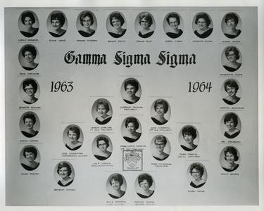 Gamma Sigma Sigma sorority member headshots