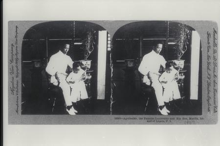Aguinaldo and his son, Manila, 1906