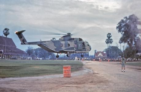 Sikorsky helicopter taking off