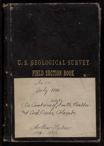 Precambrian of Ralston South Boulder and Coal Creek, Colorado : [specimens] 15901-15976
