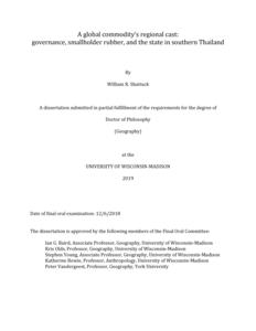 A global commodity’s regional cast: governance, smallholder rubber, and the state in southern Thailand