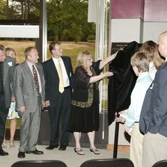 Unveiling of the plaque for the Weidner Memorial Carillon