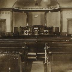 First Reformed Church, interior