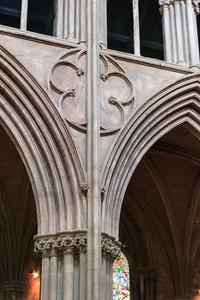 Lichfield Cathedral interior nave arcade