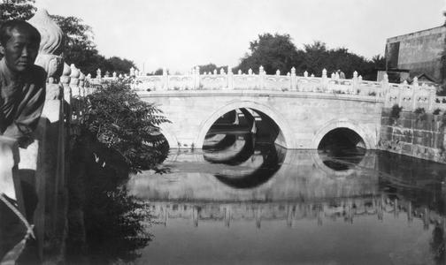 The three arch Golden Water Bridge in the Zijin Cheng (Forbidden City) 紫禁城.