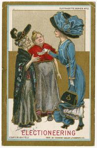 Electioneering, Suffragette Series no. 2 postcard