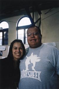 Man and woman pose for picture in 2004