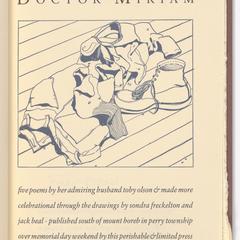 Doctor Miriam : five poems
