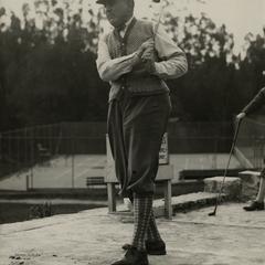 Charles W. Nash golfing