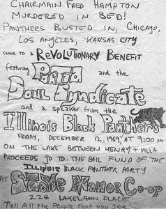 Black Panthers benefit flier