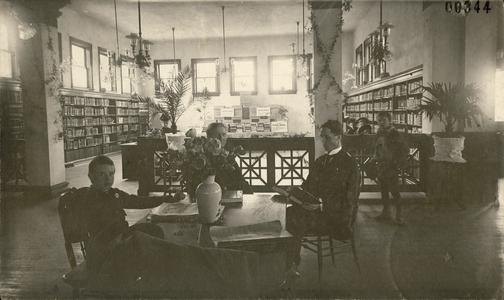 Interior of Elisha D. Smith Library