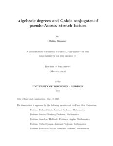 Algebraic degrees and Galois conjugates of pseudo-Anosov stretch factors