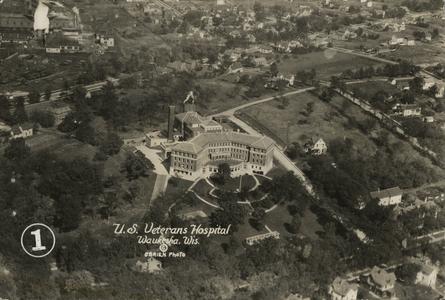 Veteran's Administration Hospital, Waukesha, aerial