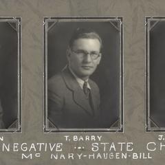 Debate team, negative, 1927