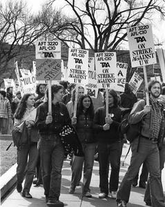 TAA strike demonstration, 1980