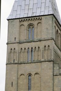 Southwell Cathedral northwest tower from the west